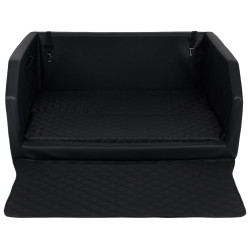 Transportín para perro en el maletero con colchón y cinturón de seguridad 100x90 cm